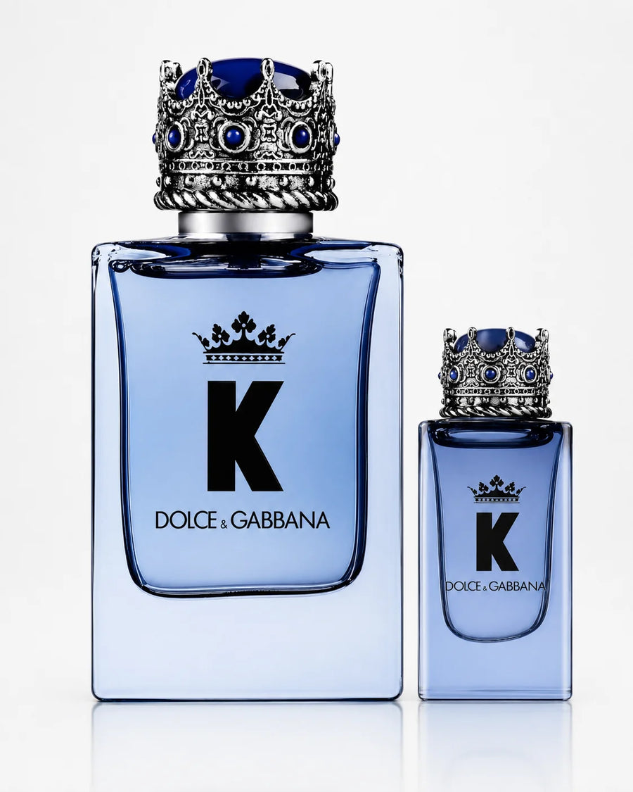 Dolce & Gabbana K Eau de Parfum Gift Set 50ml + 5ml – Eau de Parfum and miniature bottles, front view
