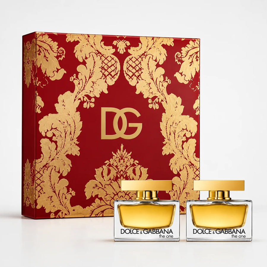 Dolce & Gabbana The One for Women Eau de Parfum Gift Set 50ml + 50ml – gift box with two 50 ml bottles
