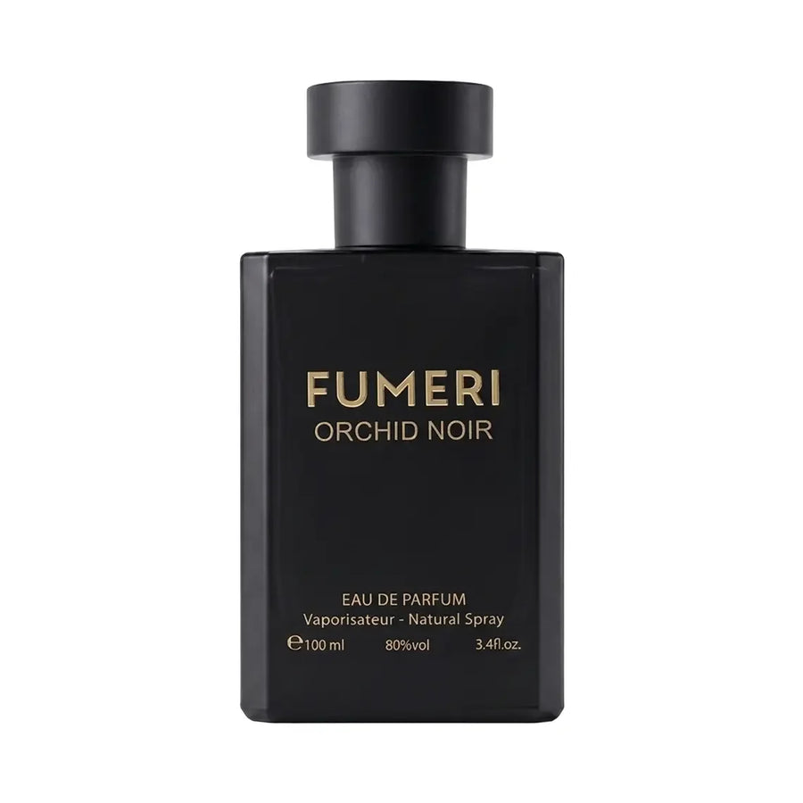 Fumeri Orchid Noir For Women Eau De Parfum 100ML – black glass bottle, front view