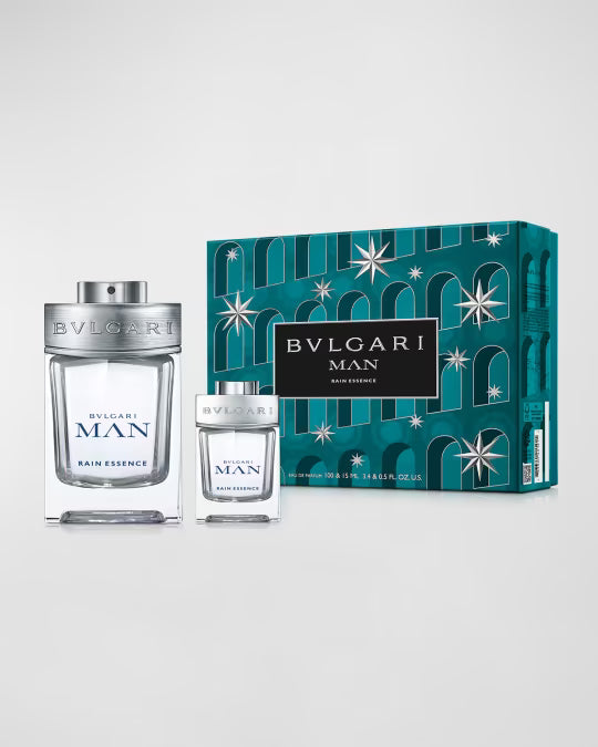 Bvlgari Man Rain Essence Eau de Parfum Gift Set 100ml + 15ml – Luxury Men’s Fragrance Set