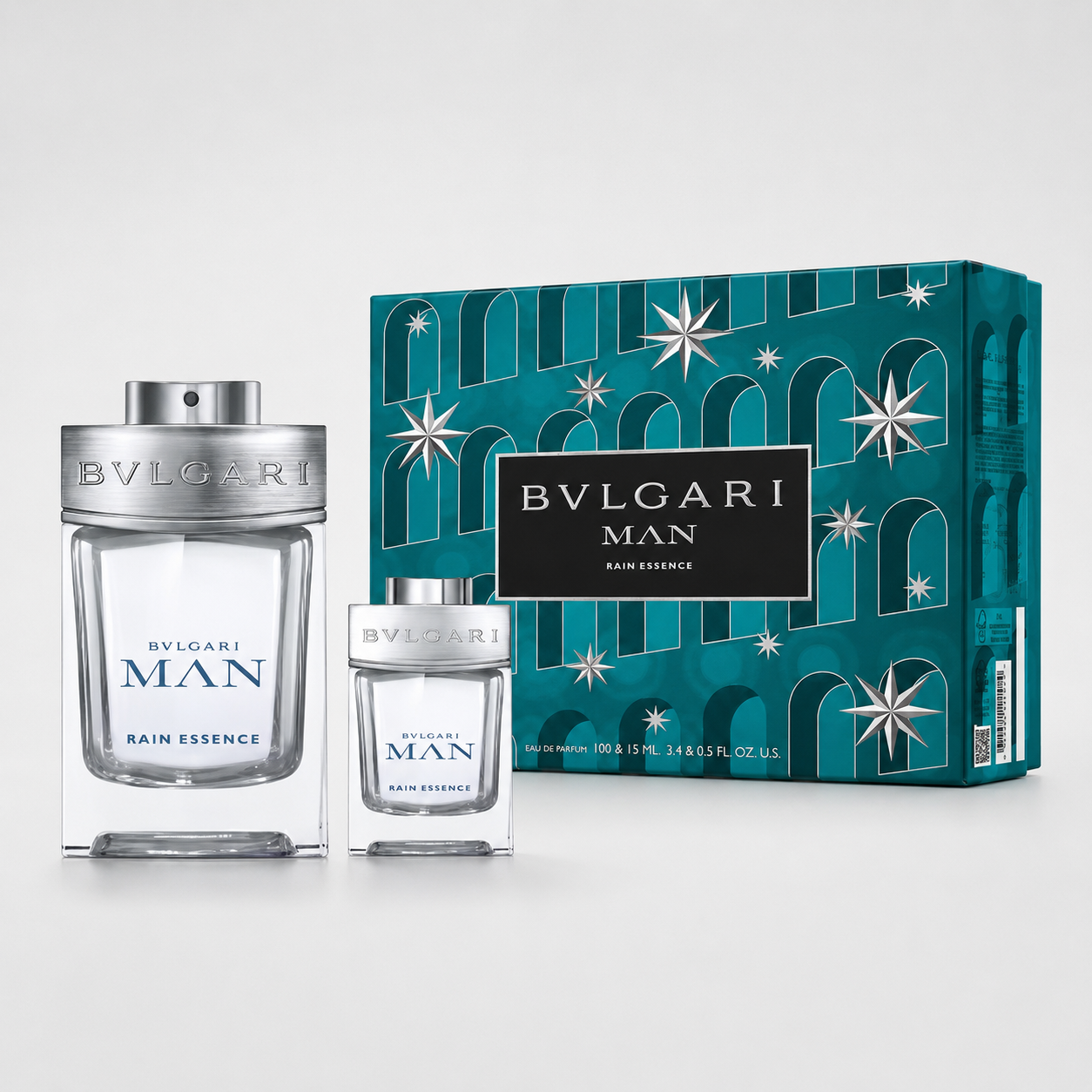 Bvlgari Man Rain Essence Eau de Parfum Gift Set 100ml + 15ml – Luxury Men’s Fragrance Set