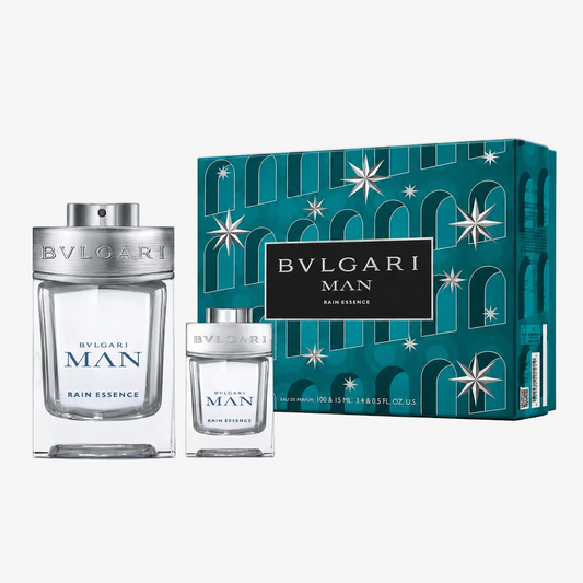 Bvlgari Man Rain Essence Eau de Parfum Gift Set 100ml + 15ml – Luxury Men’s Fragrance Set