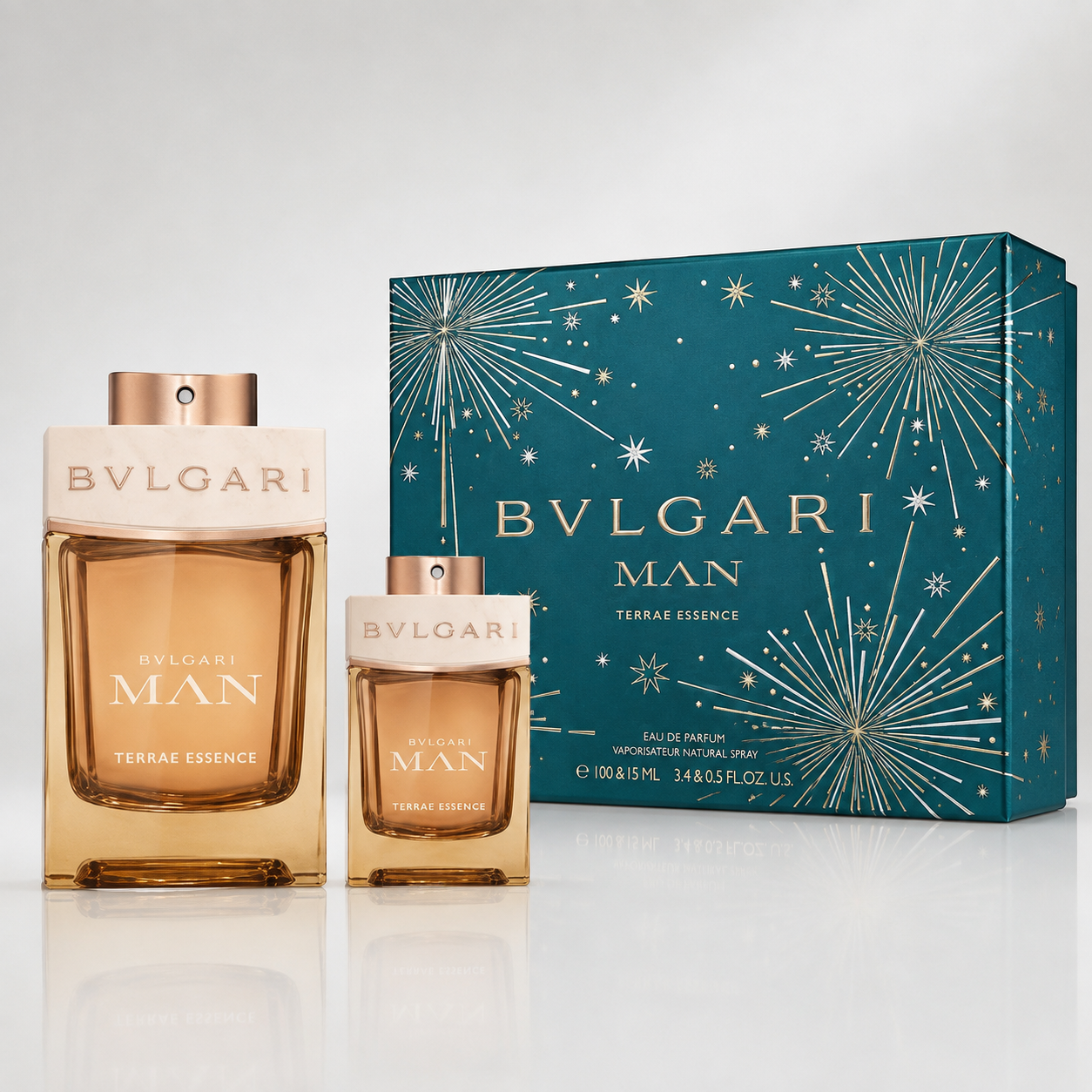 Bvlgari Man Terrae Essence Eau de Parfum Gift Set 100ml + 15ml – New Pack Men’s Fragrance Set