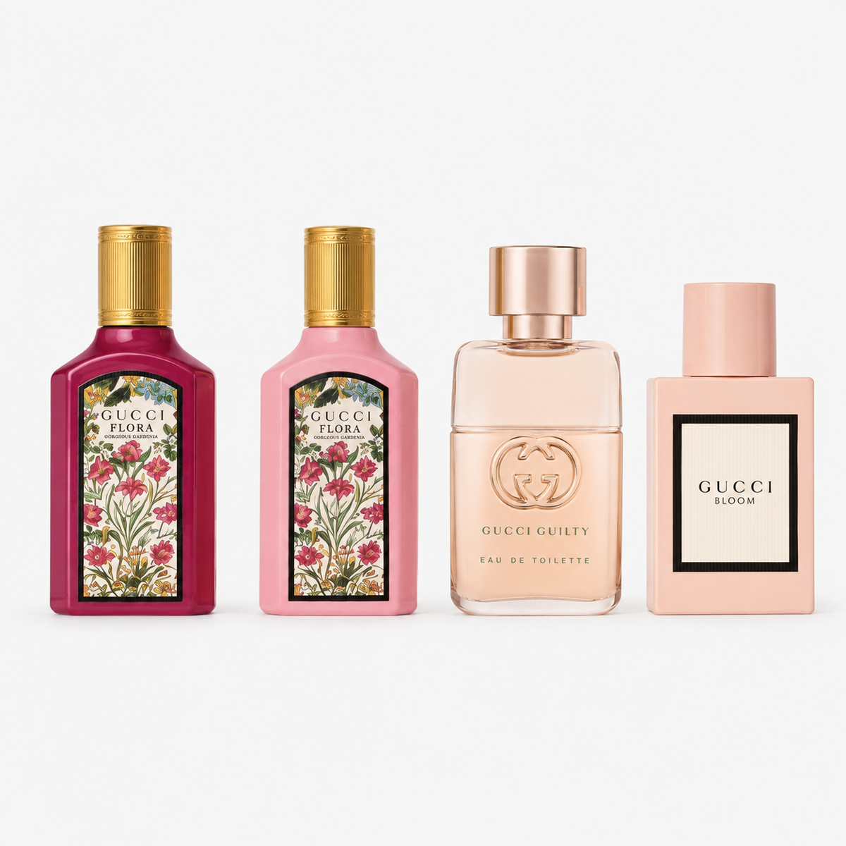 Gucci Flora Gorgeous Orchid and Gorgeous Gardenia miniature perfumes