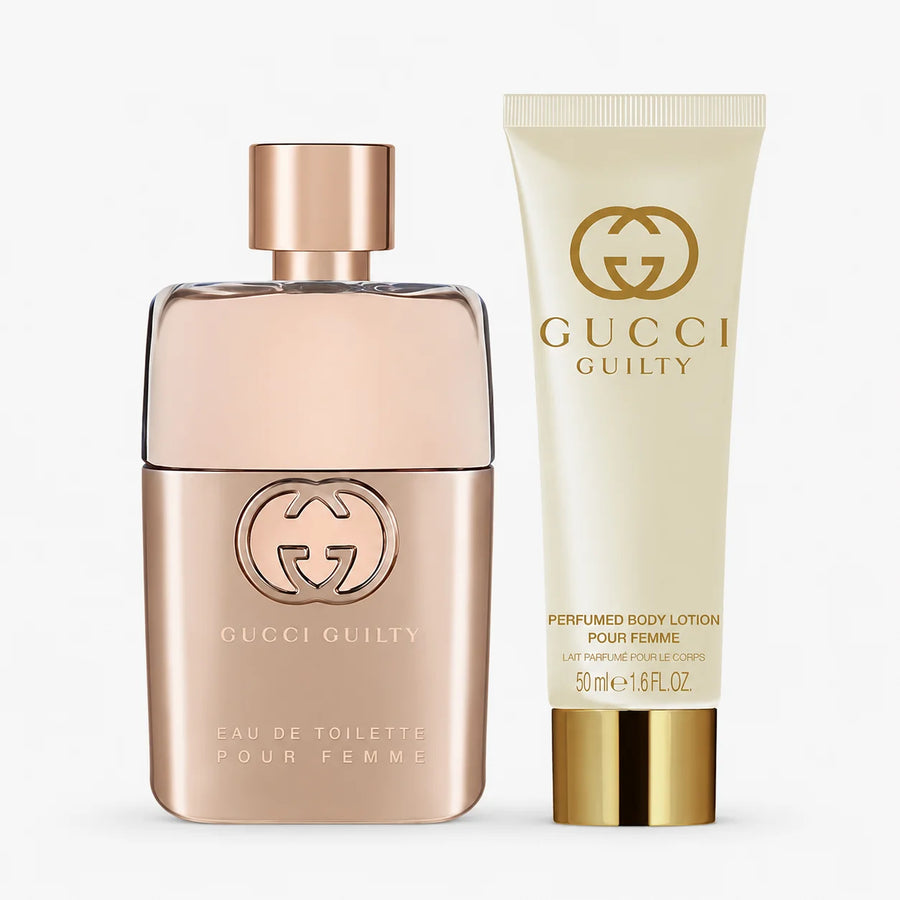 Gucci Guilty Pour Femme Eau de Parfum Gift Set 50ml + Body Lotion 50ml – perfume and 50 ml body lotion, front view