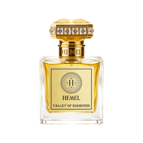 Hemel Valley of Diamond Eau de Parfum 100ml – 100 ml bottle with gold jewel cap, front view