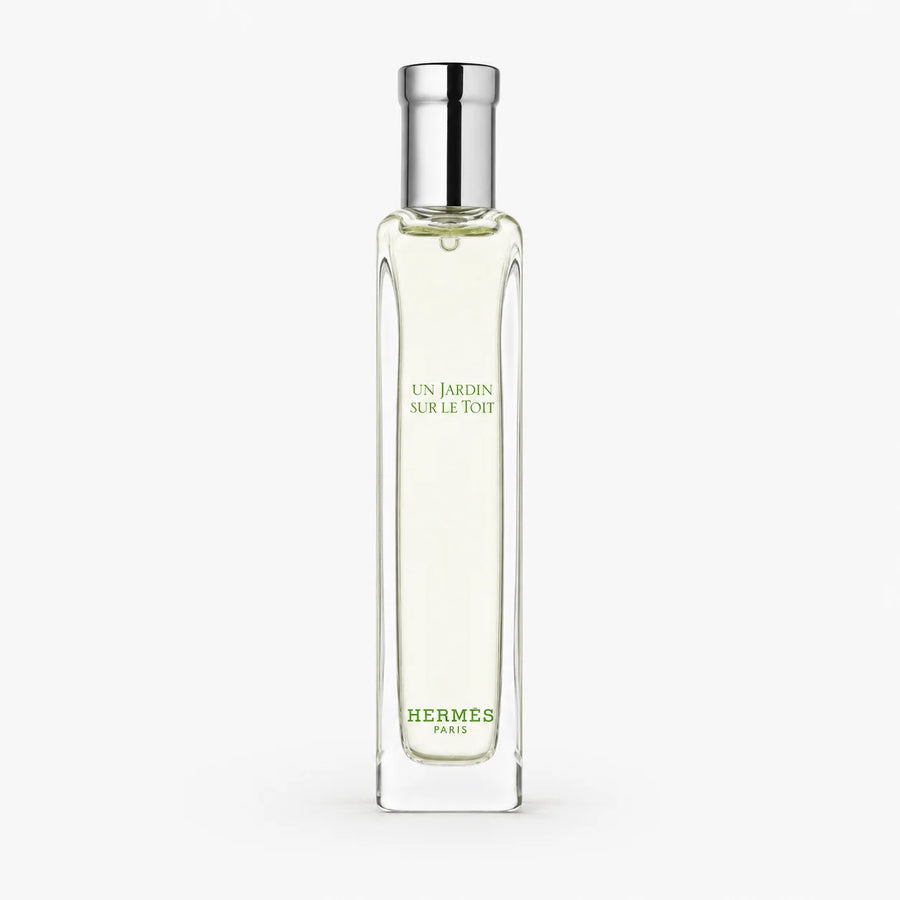 Hermès Un Jardin Sur Le Toit Eau de Toilette 15ml Miniature Unisex Fragrance – slim clear 15 ml bottle, front view