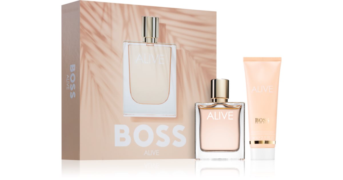 Hugo Boss Alive Eau de Parfum 80ml + Body Lotion 75ml Gift Set for Women