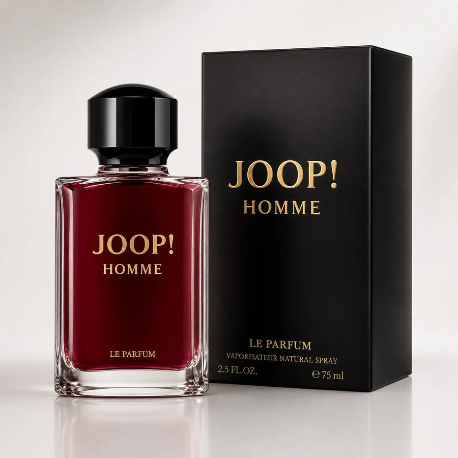 Joop! Homme Le Parfum 75ml – bottle beside its black box