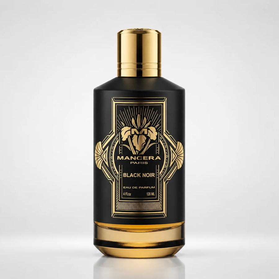 Mancera Black Noir Eau de Parfum 120ml – black and gold bottle, front view