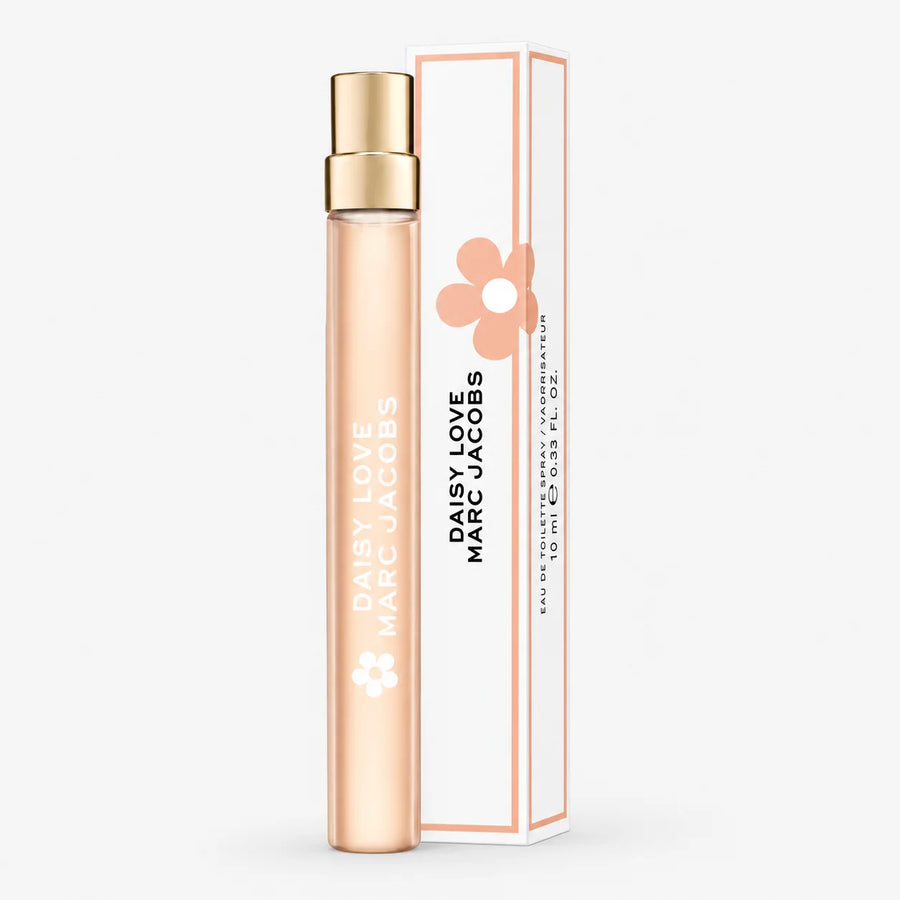 Marc Jacobs Daisy Love Eau de Toilette 10ml Miniature – travel spray beside its box