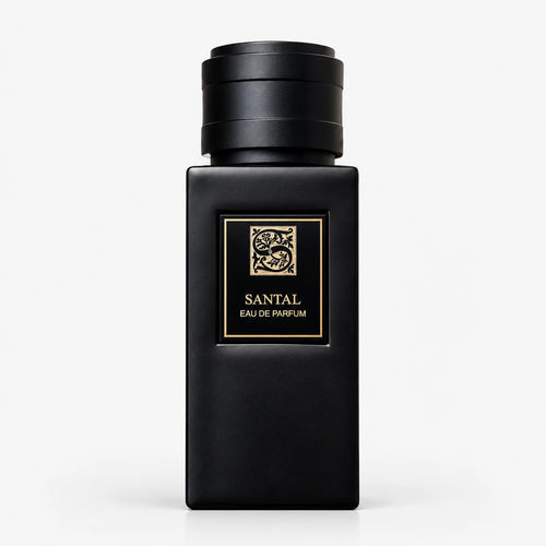 Signature Santal Eau De Parfum 100ml+15ml (UNISEX) – matt black bottle with gold label, front view