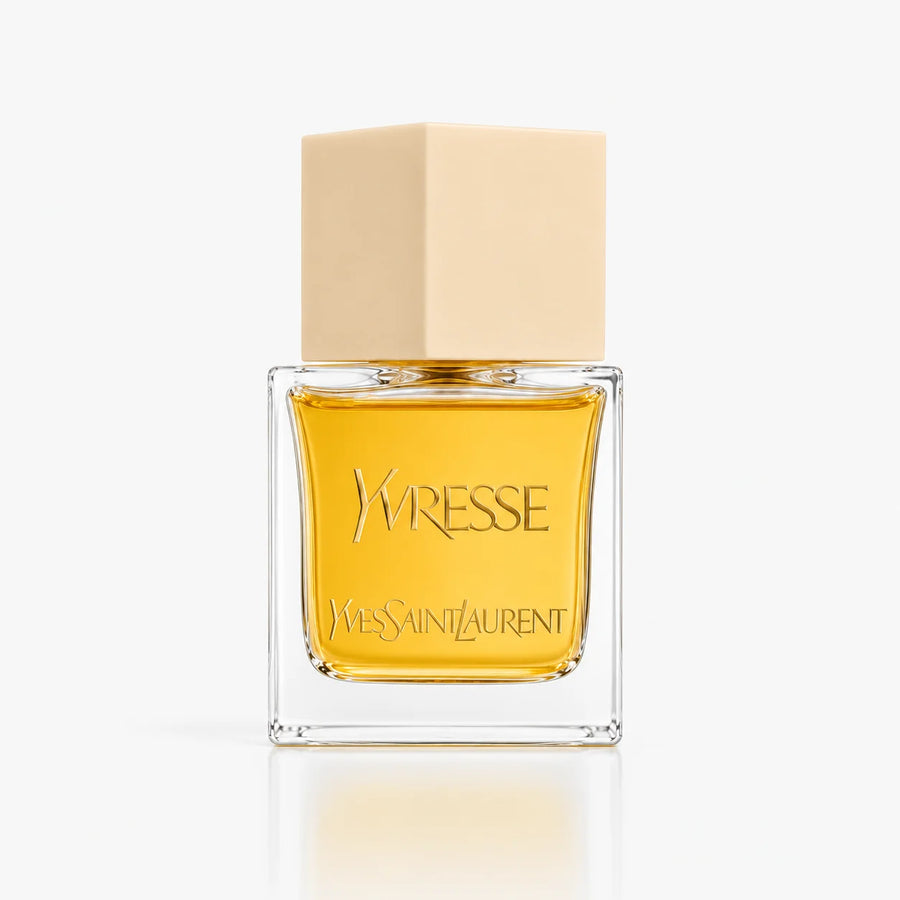 Yves Saint Laurent Yvresse Eau de Toilette (W) 80ml – square bottle with cream cap, front view